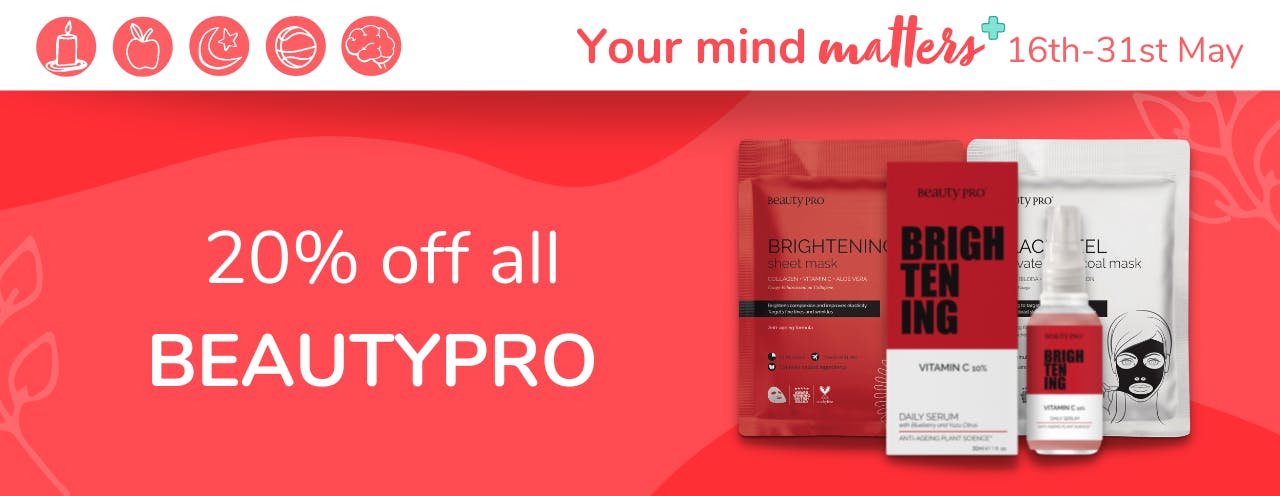 Your Mind Matters deal: 20% off all BeautyPro gentle natural skincare